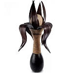 Настольная лампа черная INDONESIAN LAMPS 1 варинант исполнения - 1 | Loft Concept в Грозном