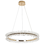 Кольцевая люстра с хрустальным декором Rowan Crystal Ring Horizontal Chandelier варинант исполнения - 4 | Loft Concept в Грозном