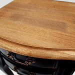 Тумба прикроватная из массива березы с 2-мя ящиками в стиле прованс Vintage варинант исполнения - 6 | Loft Concept в Грозном