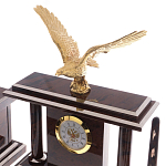 Настольный письменный набор из природного камня обсидиана с декором в виде орла Golden Eagle варинант исполнения - 2 | Loft Concept в Грозном