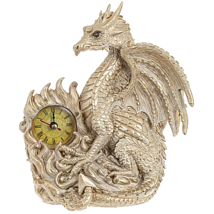Часы в виде дракона Light Gold Dragon Clock
