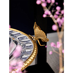 Чаша из прозрачного стекла с бронзовым ободком и фигурками бабочек Eden Garden варинант исполнения - 4 | Loft Concept в Грозном