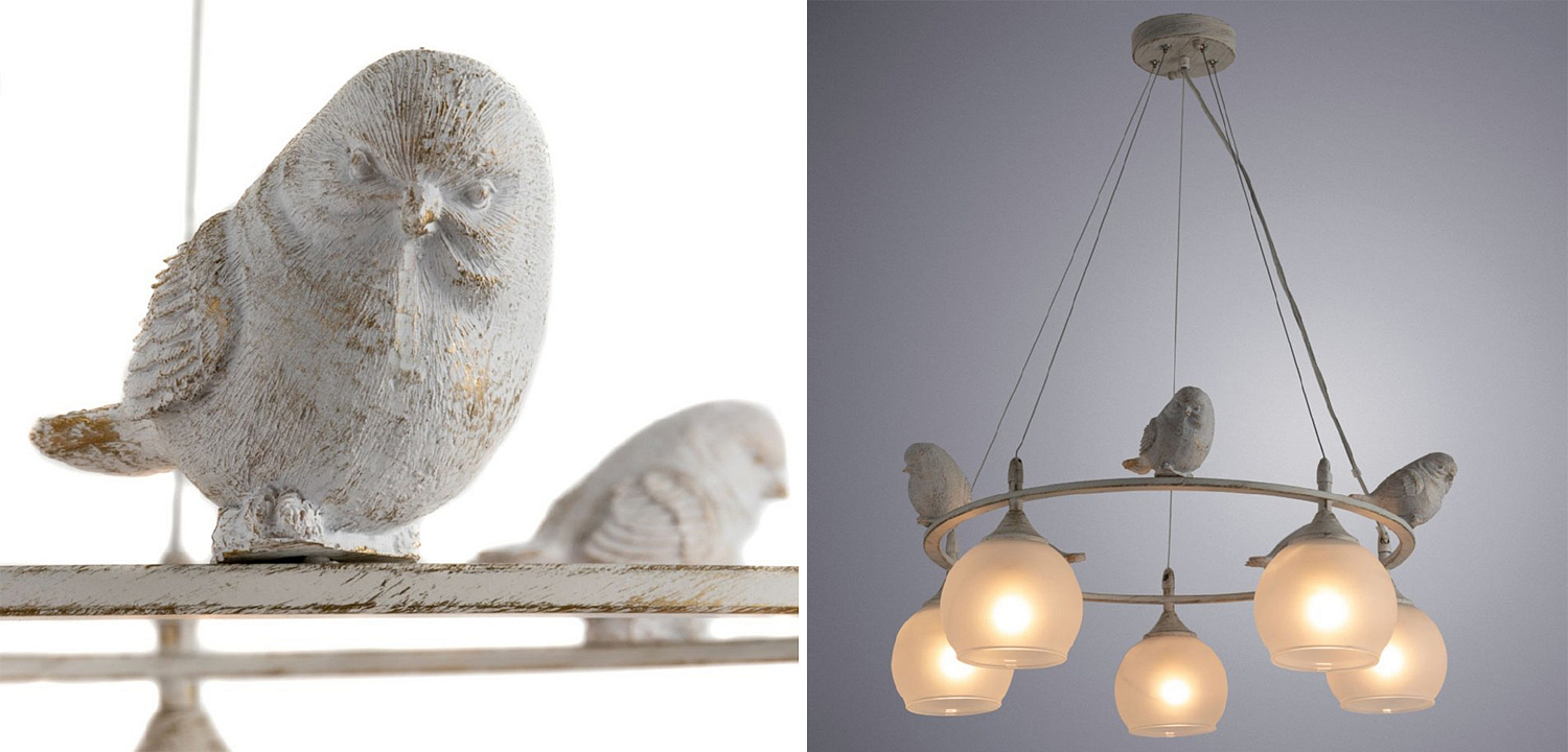 Люстра Provence Bird Chandelier white Люстра Provence Bird Chandelier white - Loft-Concept в Грозном