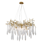 Люстра подвесная с прозрачными подвесками в форме капель Droplet Chandelier варинант исполнения - 3 | Loft Concept в Грозном