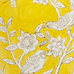 Настольная лампа желтая с изображением белых птиц Flight Among Acacia варинант исполнения - 6 | Loft Concept в Грозном