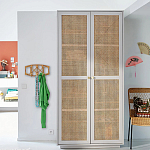 Шкаф с двумя дверцами из плетеного ротанга Tomio Wicker Furniture варинант исполнения - 9 | Loft Concept в Грозном