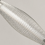 Люстра круглая каскадня с 5-ю плафонами из металлической сетки Mesh Lampshade Lighting варинант исполнения - 7 | Loft Concept в Грозном