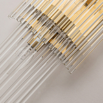 Бра с золотистым основанием и прозрачными трубками Nembus варинант исполнения - 3 | Loft Concept в Грозном