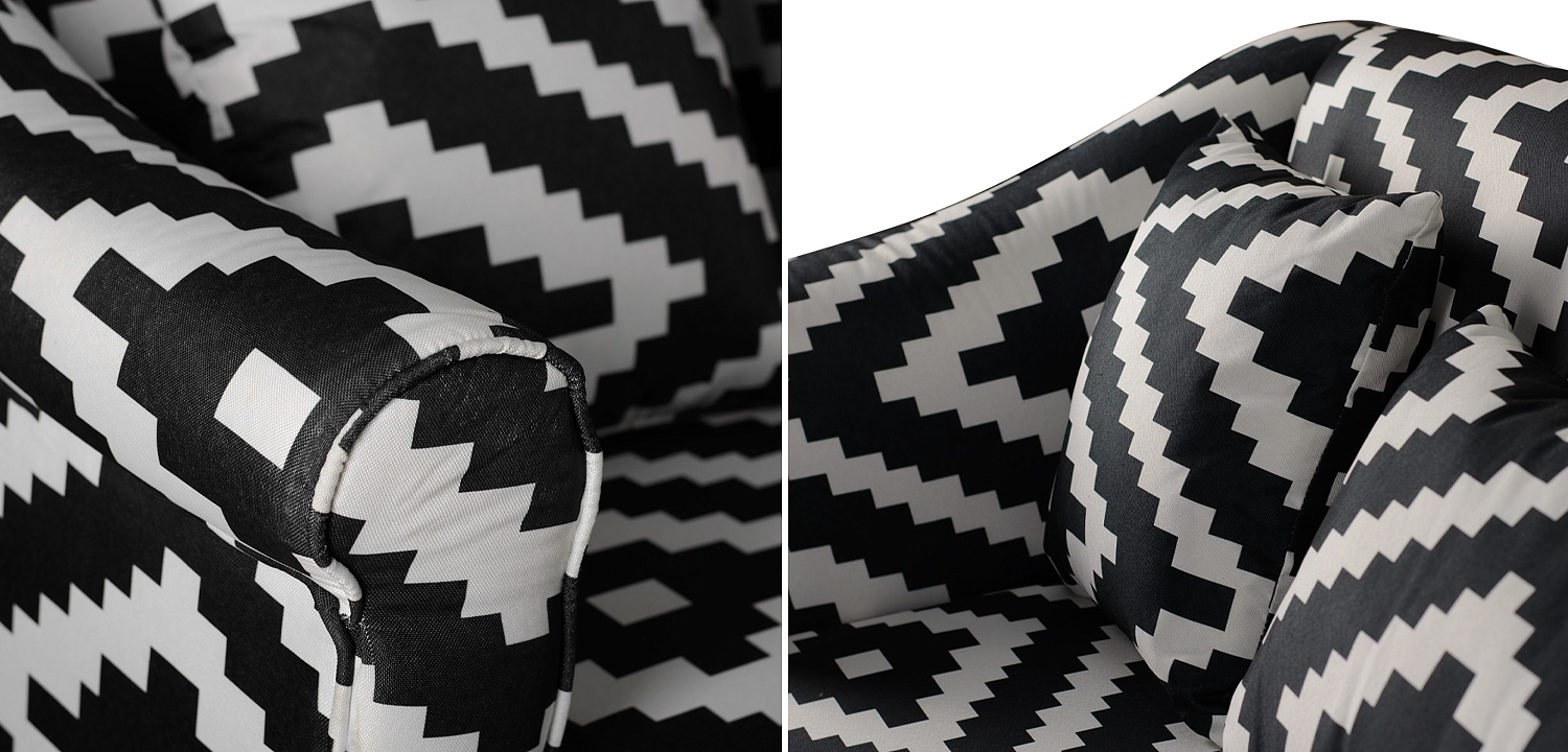 Диван KELIM Ornament black and white sofa Диван KELIM Ornament black and white sofa - Loft-Concept в Грозном