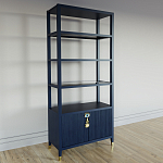 Стеллаж со стеклянными полками Elsa Dreams Blue варинант исполнения - 1 | Loft Concept в Грозном