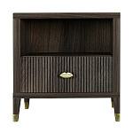 Прикроватная тумбочка с полкой Elsa Dreams Walnut  варинант исполнения - 6 | Loft Concept в Грозном