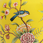 Настольная лампа желтая с изображением птиц Slip Away варинант исполнения - 6 | Loft Concept в Грозном