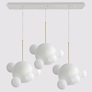 Люстра GIOPATO & COOMBES BOLLE BLS LAMP white glass rectangle