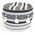 Пуф  Black and White Ornament варинант исполнения - 1 | Loft Concept в Грозном