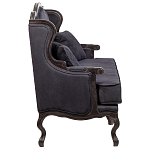 Диван двухместный George Grand Seating black velour варинант исполнения - 2 | Loft Concept в Грозном