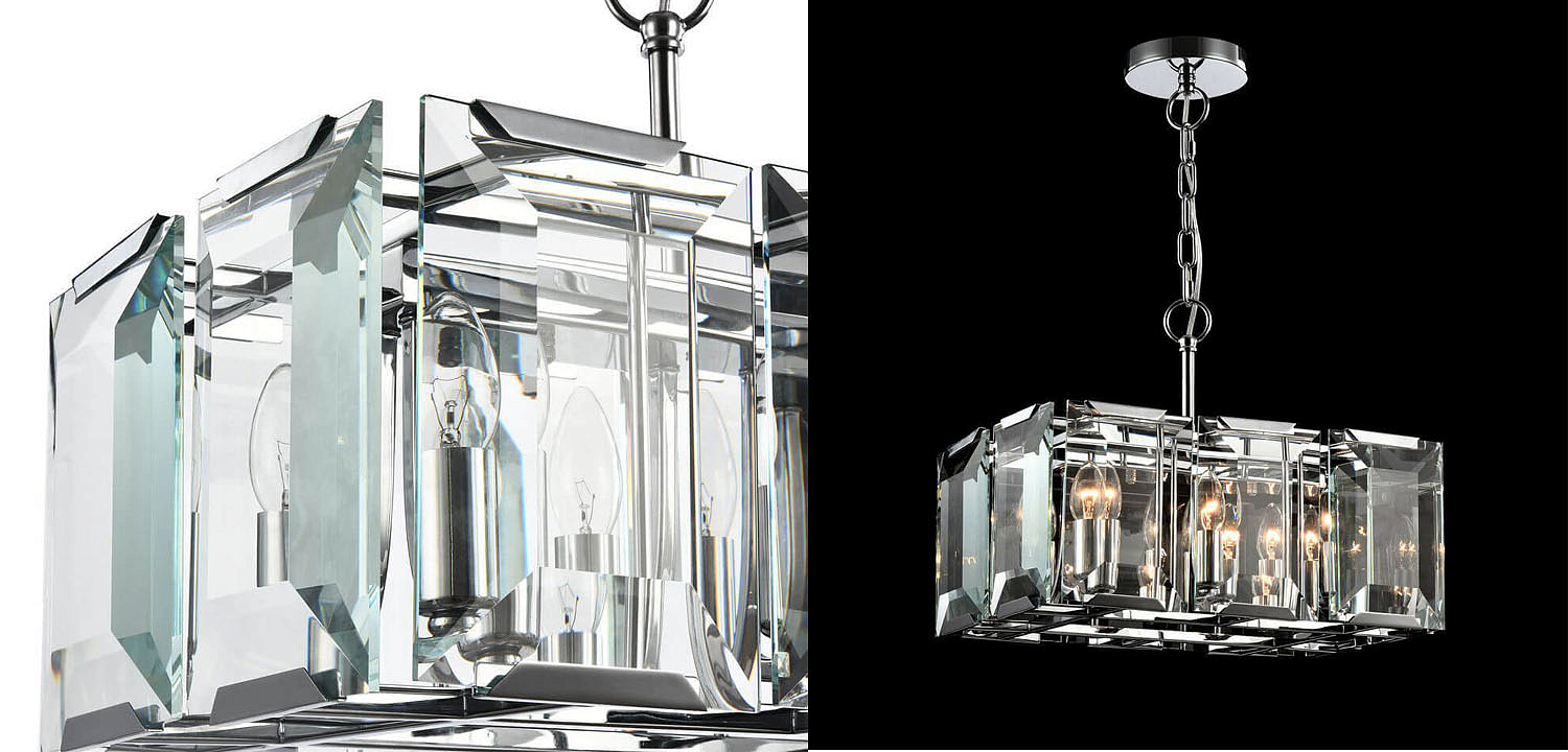 Люстра Harlow Crystal Square Chandelier chrome 6 Люстра Harlow Crystal Square Chandelier chrome 6 - Loft-Concept в Грозном