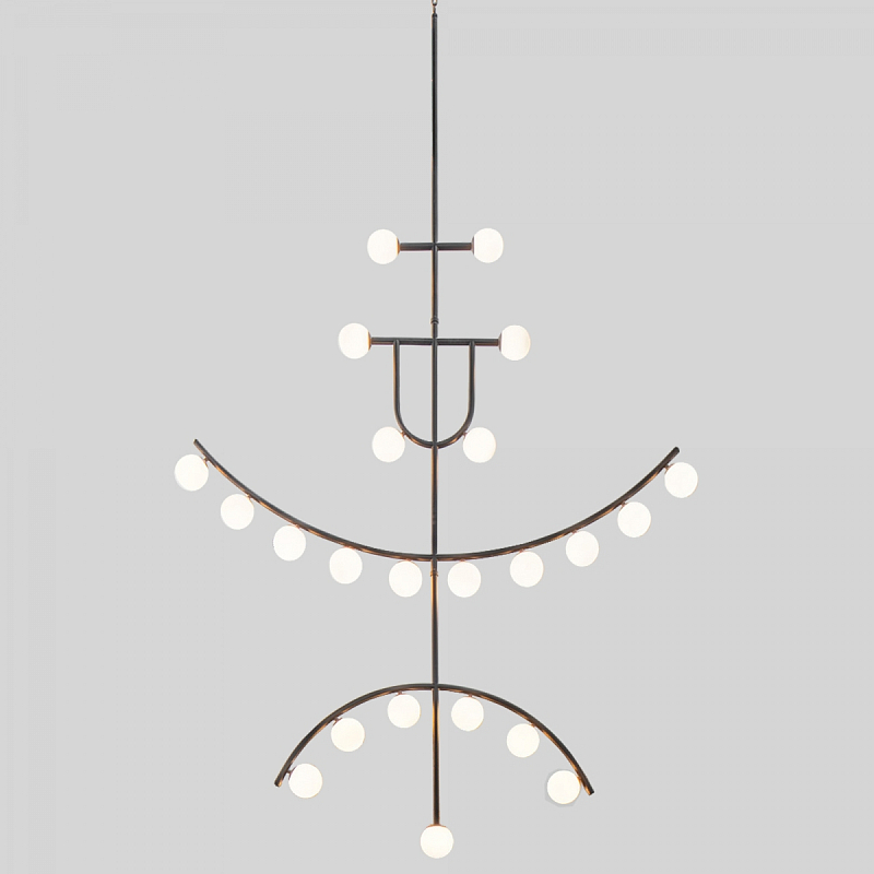 Люстра Fritz Hansen Chahdelier Черный Белый Люстра Fritz Hansen Chahdelier Черный Белый в Грозном | Loft Concept