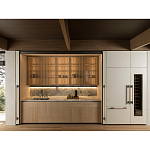 Кухонный гарнитур из камня и дерева с раздвижными дверцами TIVALÌ 2.0 Dada Engenereed Kitchen варинант исполнения - 4 | Loft Concept в Грозном