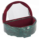 Шкатулка с мозаикой из натурального камня змеевик Stone Casket варинант исполнения - 2 | Loft Concept в Грозном