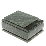 Шкатулка с зеркалом из натурального камня змеевик Stone Casket варинант исполнения - 5 | Loft Concept в Грозном