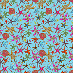 Stiletto Sideboard Blue nautical print варинант исполнения - 1 | Loft Concept в Грозном