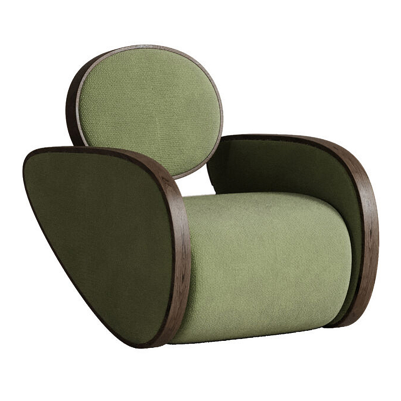 Кресло Nautilus Green Зеленый Коричневый в Грозном | Loft Concept 