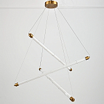 Светодиодная люстра Trumpet Tube Brass  варинант исполнения - 4 | Loft Concept в Грозном