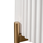 Тумбочка белая круглая с мраморной столешницей Thoroughbass варинант исполнения - 3 | Loft Concept в Грозном