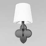 Бра с белым текстильным абажуром и фигурным основанием с зеркальной вставкой Vitorino варинант исполнения - 12 | Loft Concept в Грозном
