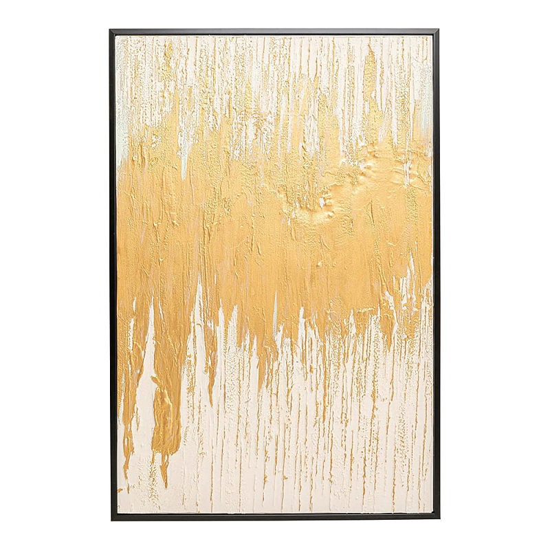 Картина Gold Abstract Глянцевое золото Бежевый в Грозном | Loft Concept 