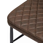 Стул с темно-коричневой обивкой из экокожи Benderson варинант исполнения - 6 | Loft Concept в Грозном