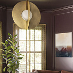 Подвесной светильник в форме золотых дисков Minimalist Lighting Fixture варинант исполнения - 3 | Loft Concept в Грозном