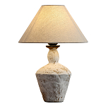 Настольная лампа с керамическим фактурным основанием и тканевым абажуром Eastern Tale варинант исполнения - 1 | Loft Concept в Грозном