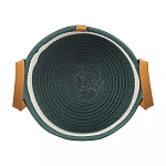 Корзина для хранения с ручками Interlacement Green  варинант исполнения - 1 | Loft Concept в Грозном