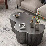 Дизайнерский журнальный стол зеркальный волнистой формы Gytep варинант исполнения - 3 | Loft Concept в Грозном