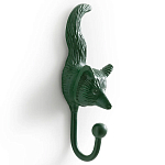 Настенный крючок лиса Fox Wall Hook Green варинант исполнения - 2 | Loft Concept в Грозном