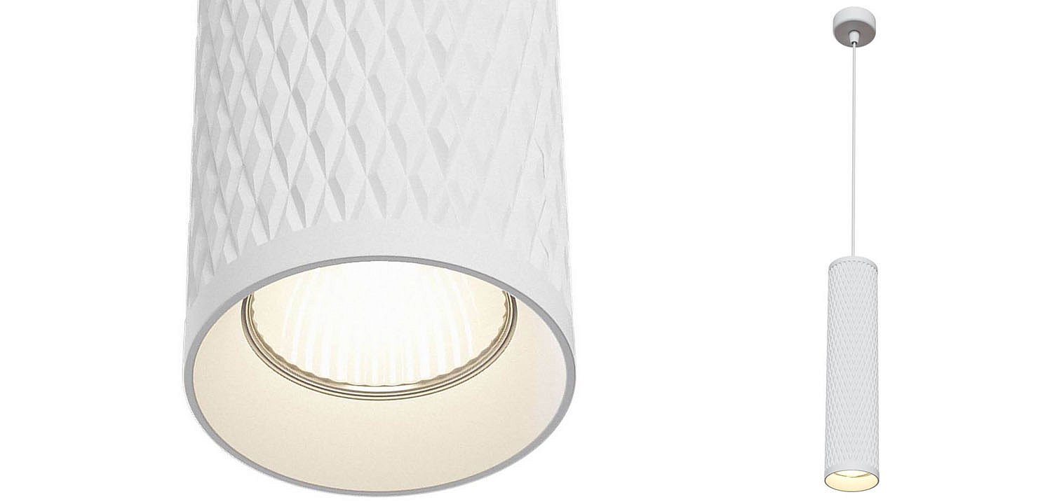Подвесной светильник Trumpet tube white rhombus Подвесной светильник Trumpet tube white rhombus - Loft-Concept в Грозном