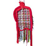 Настенный ковер разноцветный из одежды Heart варинант исполнения - 2 | Loft Concept в Грозном