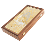 Нарды настольные из натурального камня лазурит и долерит Backgammon from Stone варинант исполнения - 6 | Loft Concept в Грозном