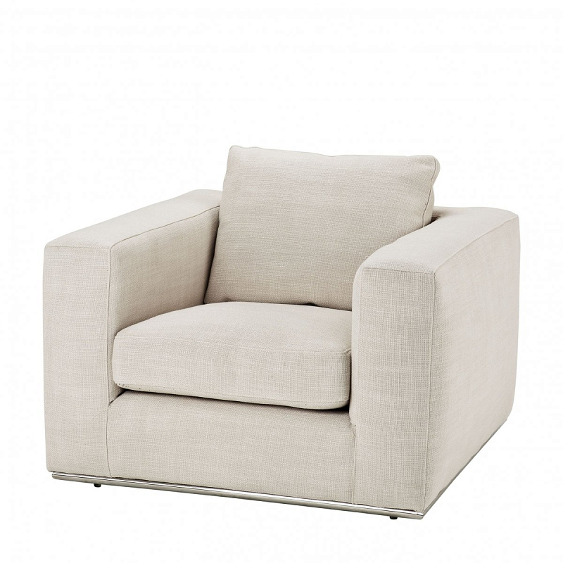 Кресло Eichholtz Chair Atlanta Молочный Нержавеющая сталь Кресло Eichholtz Chair Atlanta Молочный Нержавеющая сталь в Грозном | Loft Concept