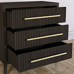 Комод Primo с 3 выдвижными ящиками Темный орех варинант исполнения - 6 | Loft Concept в Грозном