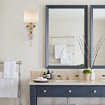 Бра с цветочным основанием и тканевым абажуром Tugella Flower Lamp варинант исполнения - 3 | Loft Concept в Грозном