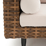 Трехместный садовый диван из плетеного пластика Matteo варинант исполнения - 4 | Loft Concept в Грозном