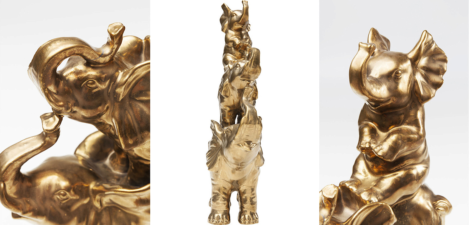 Статуэтка Family of Golden Elephants Статуэтка Family of Golden Elephants - Loft-Concept в Грозном
