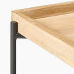 Журнальный стол с прямоугольной деревянной столешницей Urban Style Space варинант исполнения - 2 | Loft Concept в Грозном