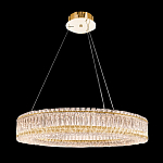 Люстра подвесная круглая из прозрачного хрусталя с золотым корпусом Selfsufficient варинант исполнения - 9 | Loft Concept в Грозном