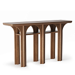 Консоль деревянная с арочным основанием Arch Passage варинант исполнения - 1 | Loft Concept в Грозном