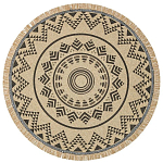 Ковер круглый из комбинированного состава Fantasy варинант исполнения - 1 | Loft Concept в Грозном