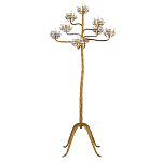 Торшер золотой в виде растения Golden Flower Glade варинант исполнения - 2 | Loft Concept в Грозном