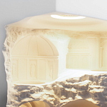 Встраиваемый в стену гипсовый светильник под покраску в античном стиле Antiquity Athena варинант исполнения - 11 | Loft Concept в Грозном